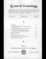 Gems & Gemology, Summer 1943, Vol. 4, No. 6