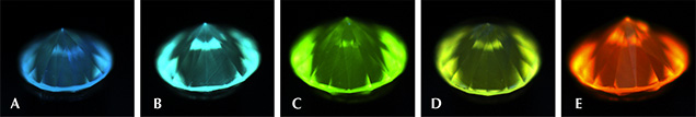 Five CVD synthetic diamond melee