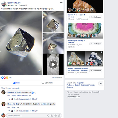 <i>G&G</i> Facebook group is dedicated to gemology and research published in the journal.
