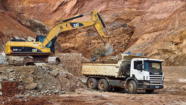 Open-pit mining