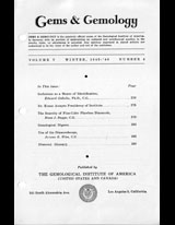 Gems & Gemology, Winter 1945, Vol. 5, No. 4