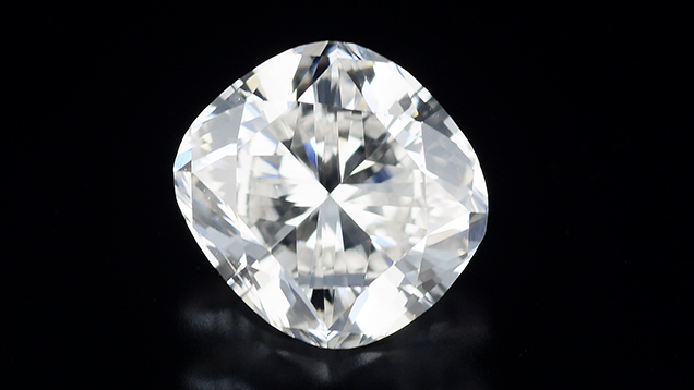Near-colorless diamond found at the Crater of Diamonds State Park in Arkansas.