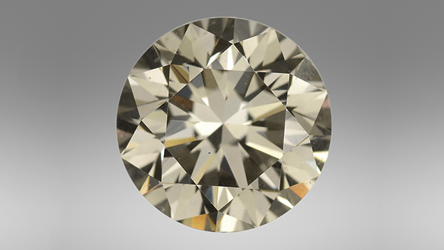 1.50 ct Fancy Dark gray CVD synthetic diamond 