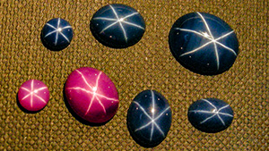 Figure 2. The fibrous felted texture of the amphibole pebbles was revealed under magnification. Photomicrograph by Nathan Renfro; field of view 20.57 mm.