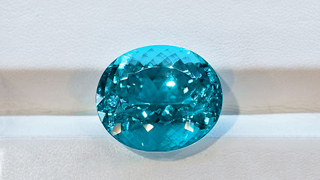 Copper-bearing tourmaline acquired on the secondary market