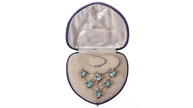 Aquamarine necklace 