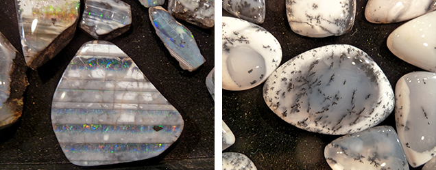 Honduran and Turkish opal.