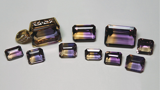 A Selection of Faceted Natural Ametrines