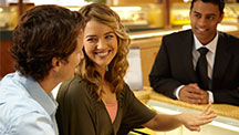 Couple Engagement Ring Shopping