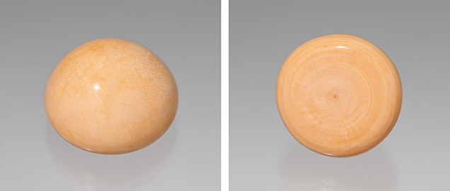 Figure 2. Melo “half pearl” weighing 57 ct. Photo by Robert Weldon; courtesy of Aloha Pearls Hawaii. Figure 2. Melo “half pearl” weighing 57 ct. Photo by Robert Weldon; courtesy of Aloha Pearls Hawaii.