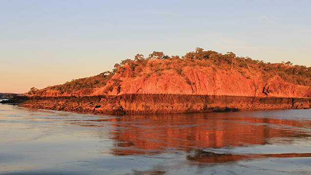 Strickland Bay, traditional pearl shell collecting area.