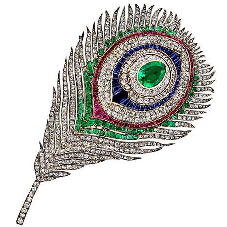 Plume de Paon Brooch. Plume de Paon Brooch.
