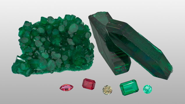 Synthetic beryl crystals Synthetic beryl crystals