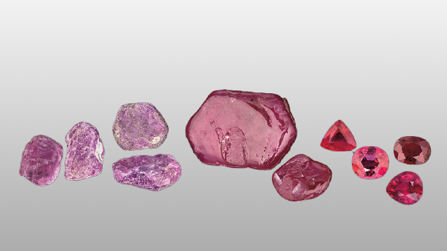 Fracture filled rubies Fracture filled rubies
