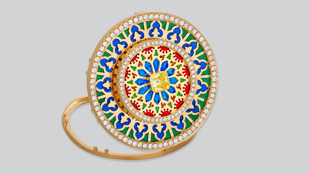 This is a see-through enamel finished product. Shirley Zhang’s factory is the only manufacturer of see-through enamel in China. – Photo courtesy Shenzhen Meiher Jewelry Ltd. This is a see-through enamel finished product. Shirley Zhang’s factory is the only manufacturer of see-through enamel in China. – Photo courtesy Shenzhen Meiher Jewelry Ltd.