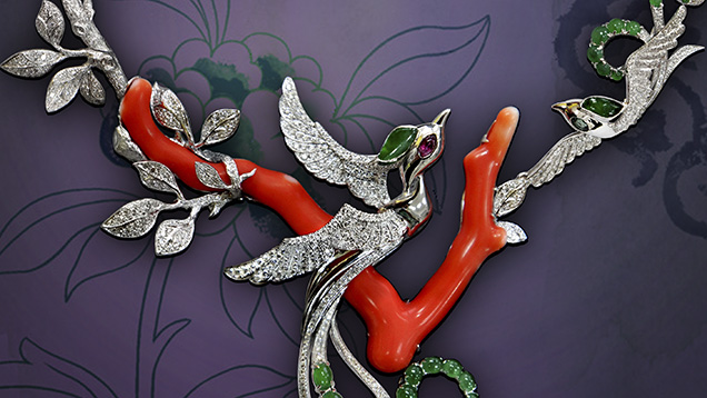 Lao Feng Xiang Jewelry: “Harmonic Couple: Luan and Phoenix”