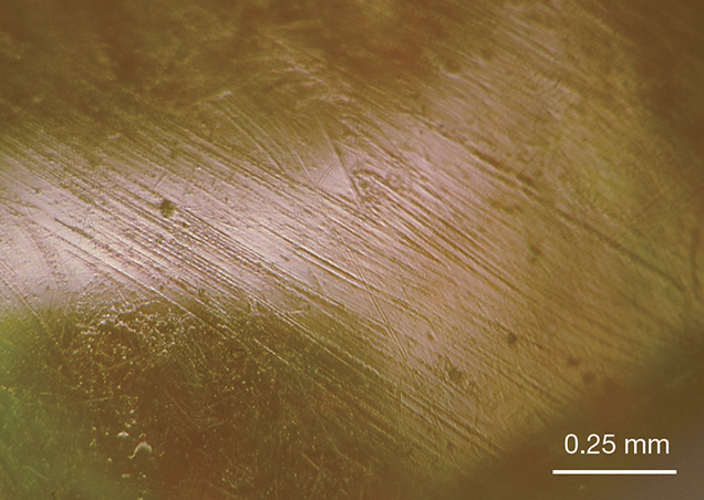 Surface scratches