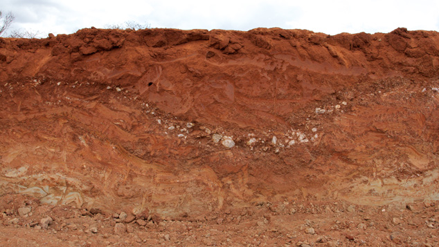 Paleochannel in Pit 3 Paleochannel in Pit 3