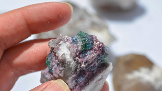 Tourmaline in Matrix, Paraíba, Brazil Tourmaline in Matrix, Paraíba, Brazil
