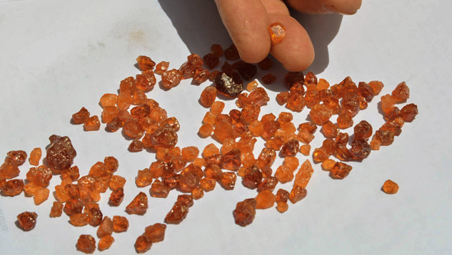 Spessartine Rough, Rio Grande do Norte, Brazil Spessartine Rough, Rio Grande do Norte, Brazil