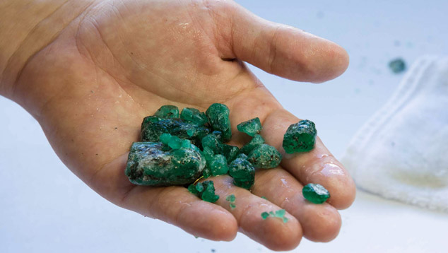 Rough Emerald, Belmont Mine, Brazil Rough Emerald, Belmont Mine, Brazil