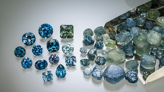 Heat-treated sapphires from Rock Creek, Montana Heat-treated sapphires from Rock Creek, Montana