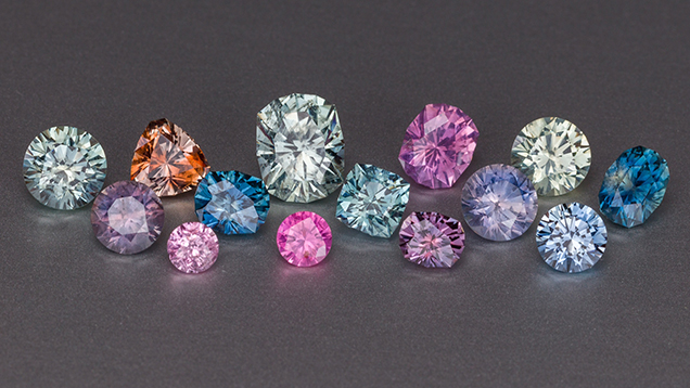 Faceted sapphires mined at Rock Creek in 2015 Faceted sapphires mined at Rock Creek in 2015