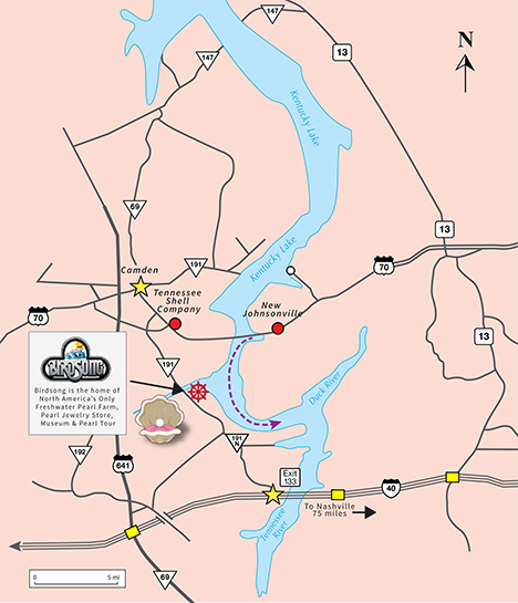 Map of Kentucky Lake Map of Kentucky Lake