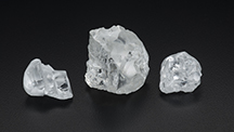 Rough CLIPPIR diamonds