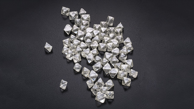Assorted diamond rough Assorted diamond rough