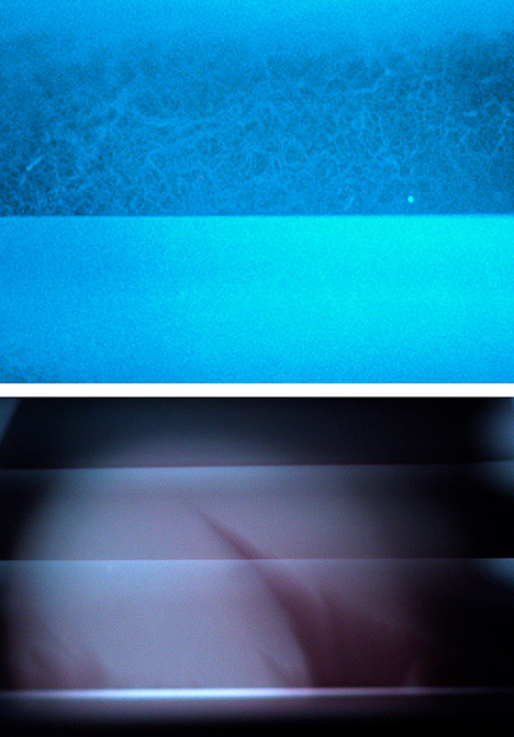 The De Beers Cullinan Blue diamond, before and after short-wave UV exposure. The De Beers Cullinan Blue diamond, before and after short-wave UV exposure.