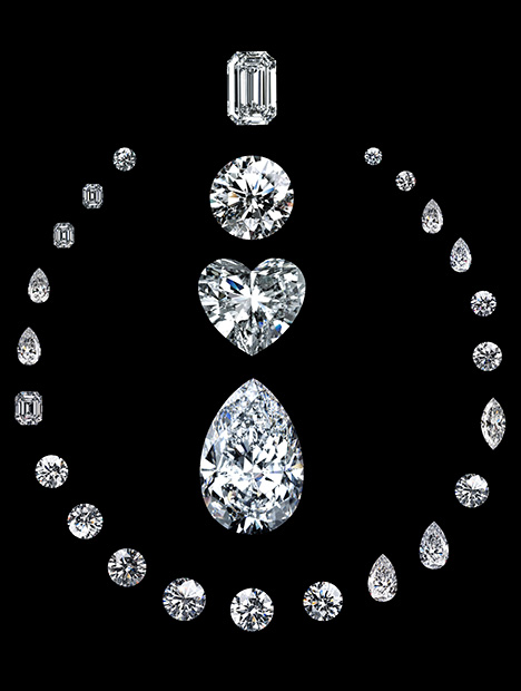 Twenty-six D-Flawless cut diamonds Twenty-six D-Flawless cut diamonds