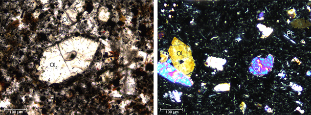 Alkaline basalt from the Bien Ho peridot deposit Alkaline basalt from the Bien Ho peridot deposit