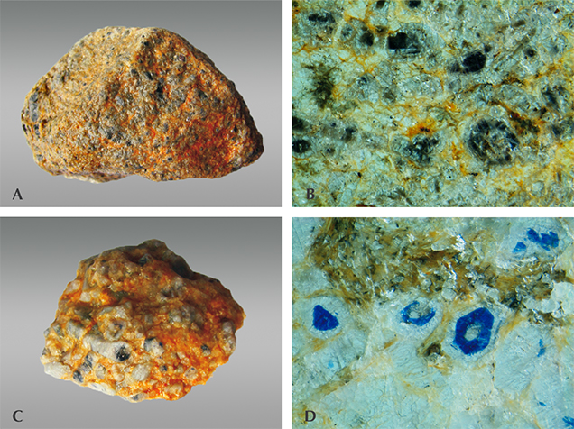 Type 1 and type 2 sapphires from Sutara, Russia