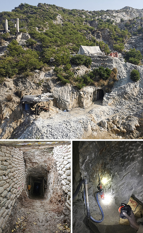 The Mingora emerald mine in Swat Valley The Mingora emerald mine in Swat Valley