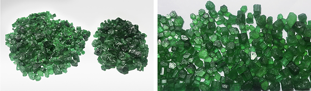 The 37 Swat emerald specimens for this study The 37 Swat emerald specimens for this study