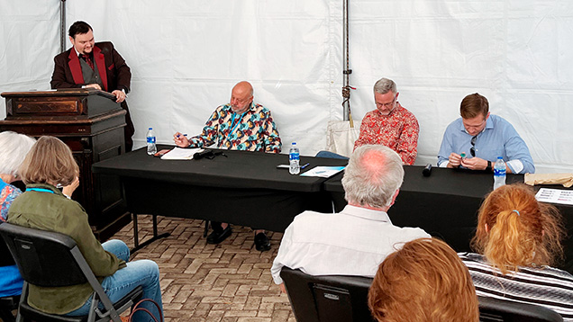 A panel of turquoise identification experts answered questions.