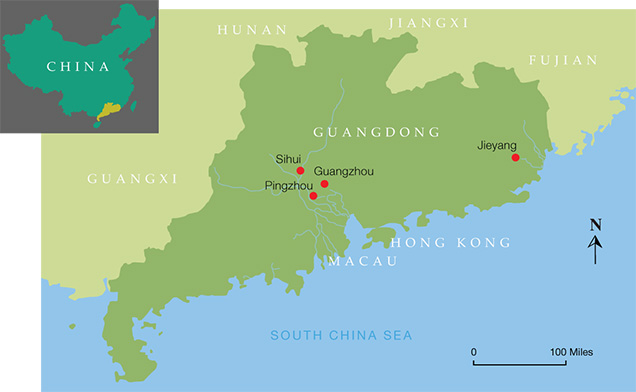 Guangdong Map Guangdong Map