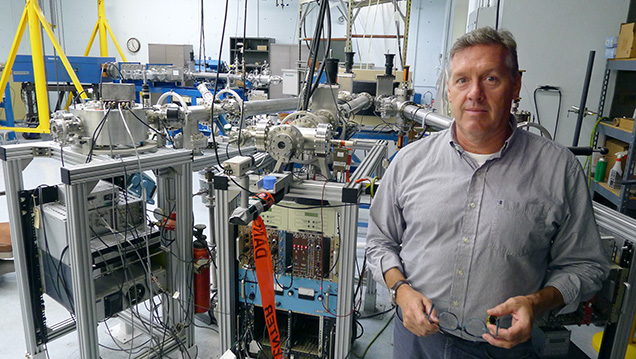 The author and the University of Arizona’s accelerator mass spectrometer The author and the University of Arizona’s accelerator mass spectrometer