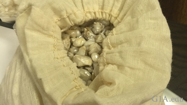 一袋未分拣的珍珠 一袋未分拣的珍珠