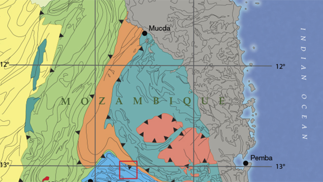 Mozambique Regional geological map Mozambique Regional geological map