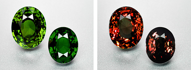 Grossular with color-change effect Grossular with color-change effect