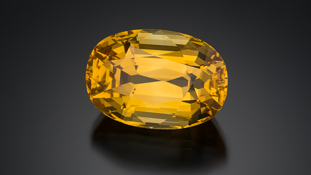 Golden sapphire from Sri Lanka Golden sapphire from Sri Lanka
