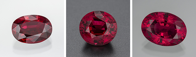 Heated rubies from Mozambique Heated rubies from Mozambique