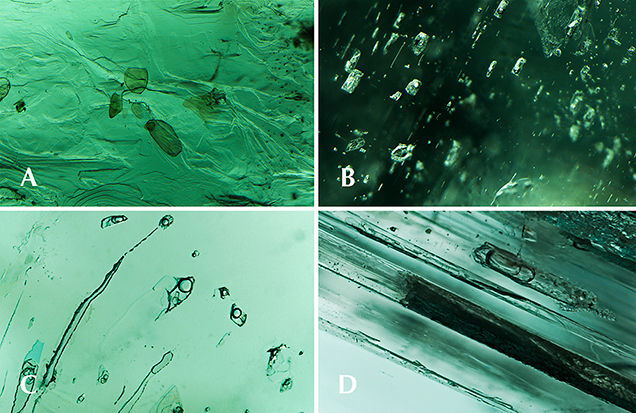 Microscopic features observed in Ethiopian emerald Microscopic features observed in Ethiopian emerald