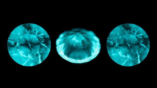 DiamondView images show growth patterns of HPHT synthetics.