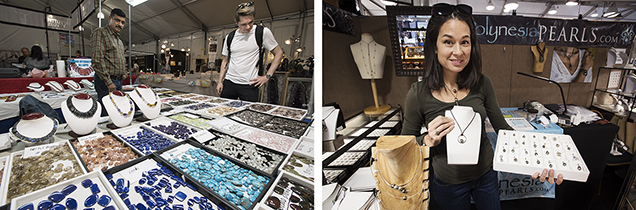 Customers at the 2018 Tucson shows sought out unique goods. Customers at the 2018 Tucson shows sought out unique goods.