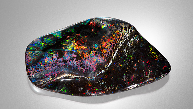 Boulder opal from Australia’s Elusive mine. Boulder opal from Australia’s Elusive mine.