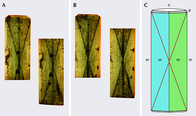 Views in immersion through the emerald crystal, accompanied by diagram. Views in immersion through the emerald crystal, accompanied by diagram.