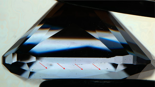 Immersion photo showing CVD layer Immersion photo showing CVD layer